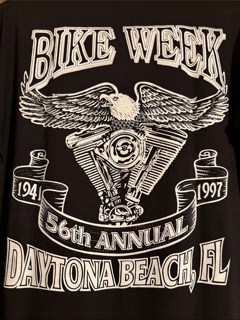 Vintage 90’s Daytona Bike Week 1997 Graphic Tee - Black